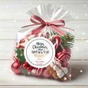 Religious Personalized Holiday Stickers and Treat Bags