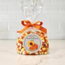 Flowers Personalized Thanksgiving and Friendsgiving Round Stickers and Treat Bags