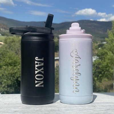 Personalized Name | Engraved 12oz Stainless Steel Water Bottle