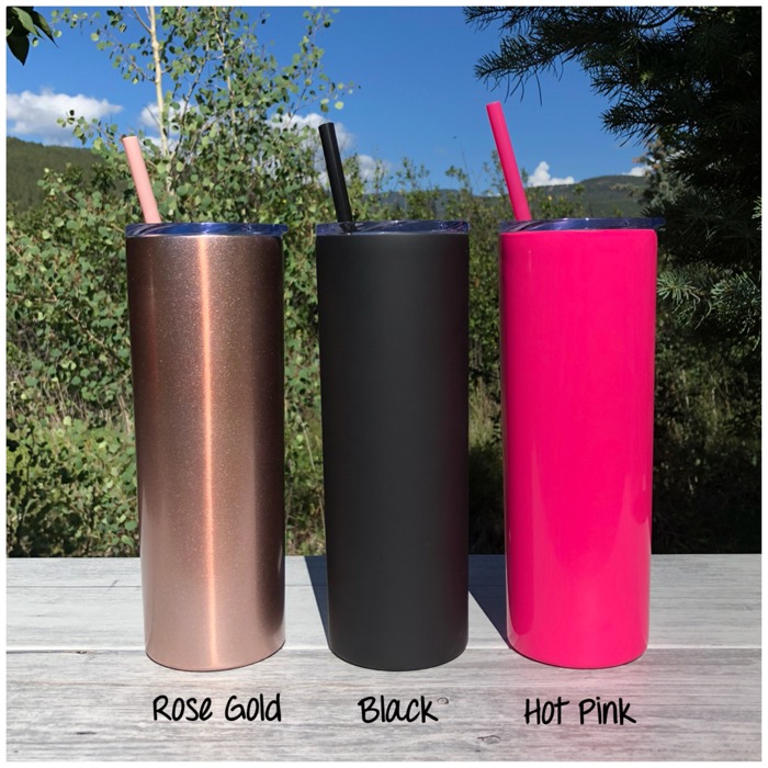 Personalized Name | Engraved 20oz Stainless Steel Skinny Tumbler