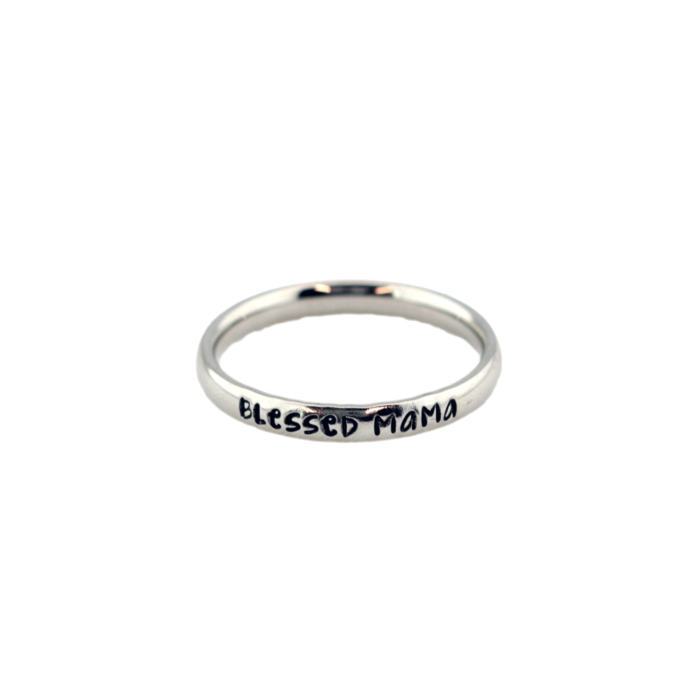 3mm Personalized Stackable Stainless Steel Name Ring(s)