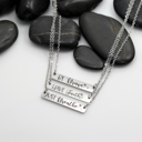  Choose Your Phrase | Motivational Quote Bar Necklace