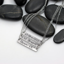  Choose Your Phrase | Motivational Quote Bar Necklace