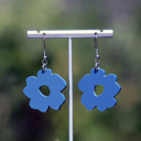  Matte Slate Navy | Boho Flower Acrylic Dangle Earrings