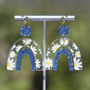  Daisy | Boho Rainbow Acrylic Dangle Earrings