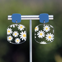  Daisy | Rounded Square Acrylic Dangle Earrings