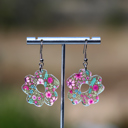  Spring Floral | Boho Flower Acrylic Dangle Earrings