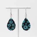  Turquoise Daisy | Teardrop Acrylic Dangle Earrings