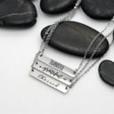  Choose Your Phrase | Motivational Quote Bar Necklace