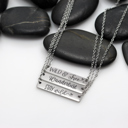  Choose Your Phrase | Motivational Quote Bar Necklace