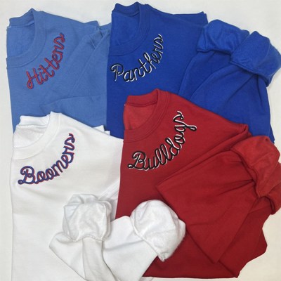 Custom Collar Embroidered Team Sweatshirt