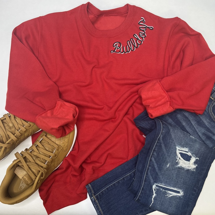 Custom Collar Embroidered Team Sweatshirt