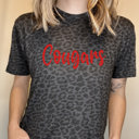  Custom Leopard Team Puff Print Tees