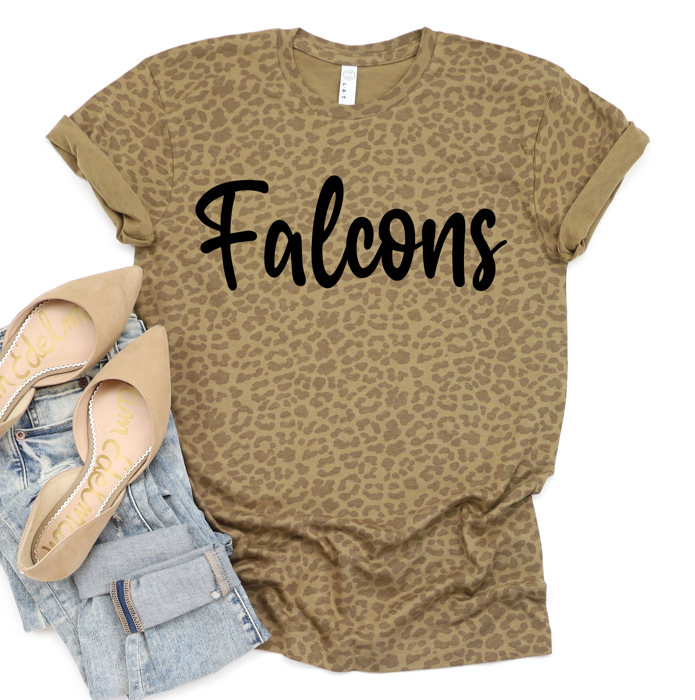 Custom Leopard Team Puff Print Tees