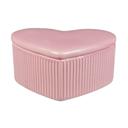  6.25" Ceramic Heart Candle w/Lid (14.5 oz) - Vanilla Cloud