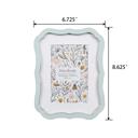  4x6 Vintage Blue Rectangle Zinc Alloy Frame