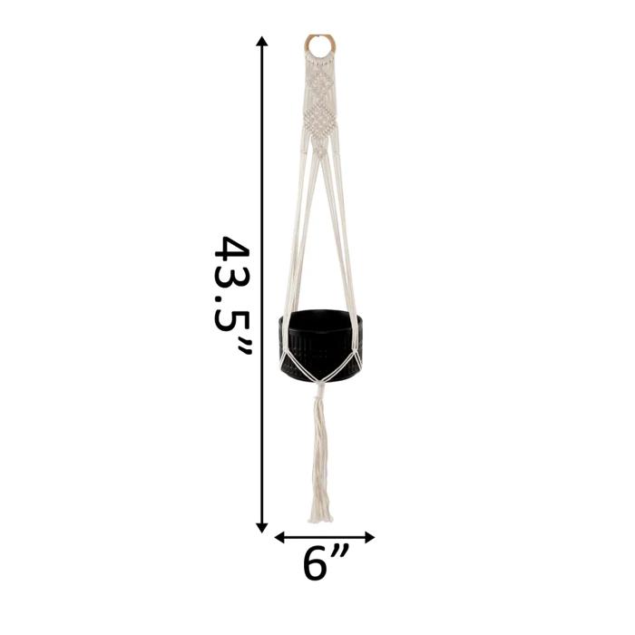 43"H Hanging Macramé