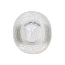 Ivory 8" Ceramic Western Hat Hanging Vase