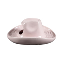 Pink 8" Ceramic Western Hat Hanging Vase