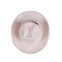 Pink 8" Ceramic Western Hat Hanging Vase