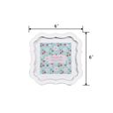 White 4x4 Vintage Square Frame