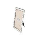 White 4x6 White Heart Zinc Alloy Frame