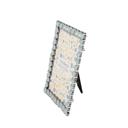 Blue 4x6 White Heart Zinc Alloy Frame