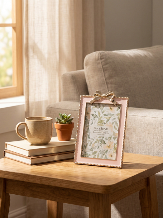 4x6 Pink Zinc Alloy Frame