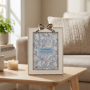 White 4x6 Pink Zinc Alloy Frame