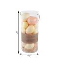Pink Hello Easter Egg Ornaments in Clear Cylinder