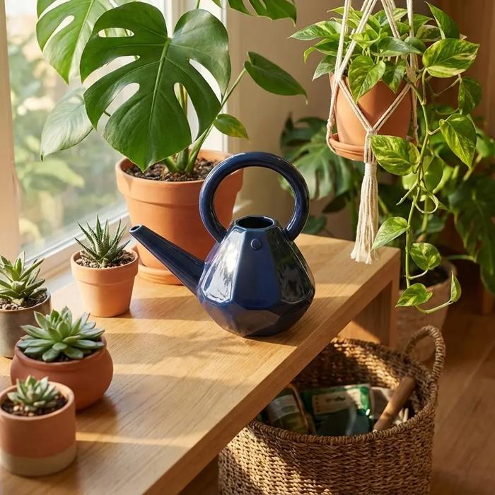 Geo Ceramic Watering Can