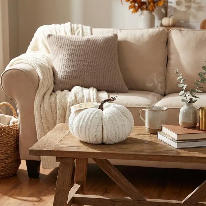 Cream Sweater Pumpkin