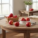 Red Artificial 8 PCs Apple in Bag