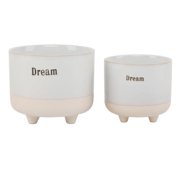Set of 2 Dream Footed Planters
