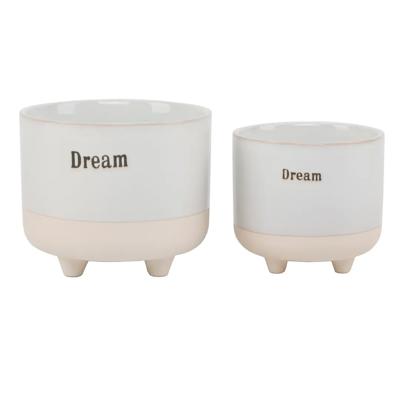 Set of 2 Dream Footed Planters