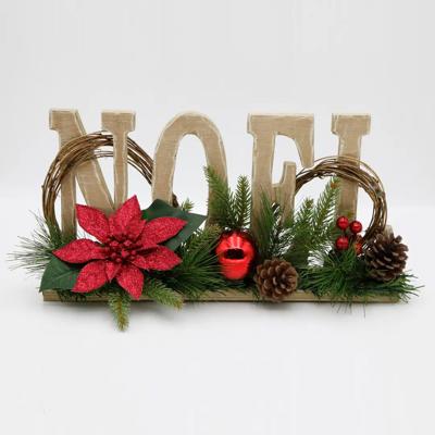 17" Noel Floral Sign 