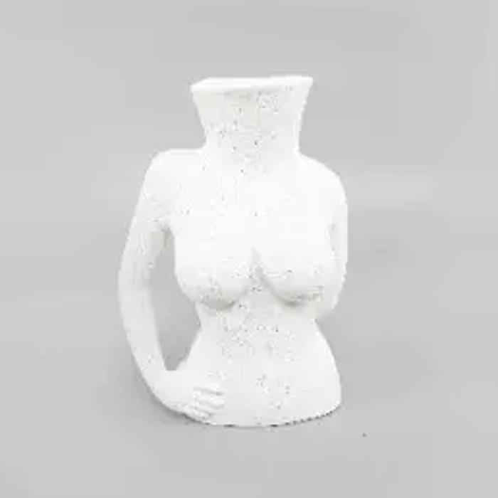 9.9"H Ceramic Body Vase