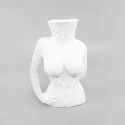 9.9"H Ceramic Body Vase