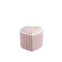  4.25" Ceramic Heart Candle (11.5 oz) - Vanilla Cloud