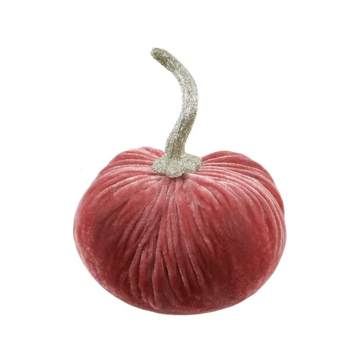 6" Large Velvet Pumpkin