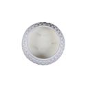  3.87" White Bubble Texture Ceramic Candle - Vanilla Cloud
