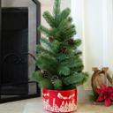 24" Xmas Tree in 7" Cityscape Planter