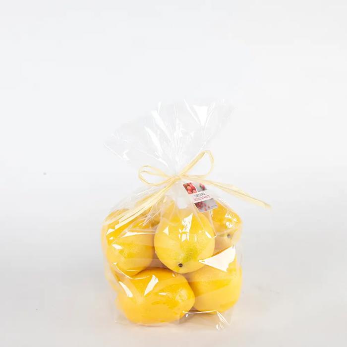 Artificial 8 PCs Lemon in Bag