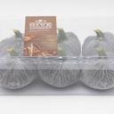  6 Gray Velvet Pumpkins