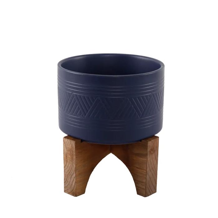 7" Mountain Ceramic Planter