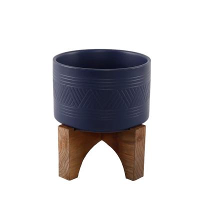 7" Mountain Ceramic Planter