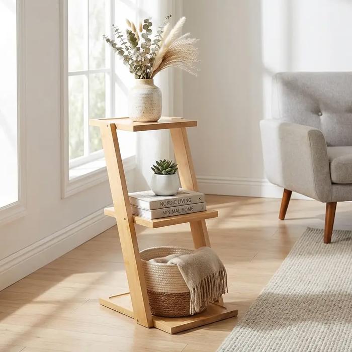 19" 3-Tier Foldable Shelf