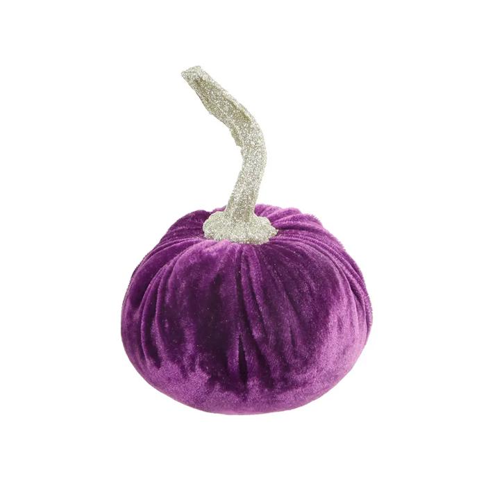4.75" Small Velvet Pumpkin