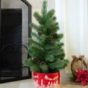  24" Xmas Tree in 7" Cityscape Planter