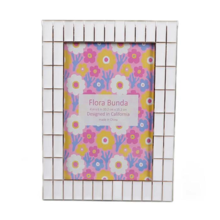 4x6 White Double Brick Edge Zinc Frame